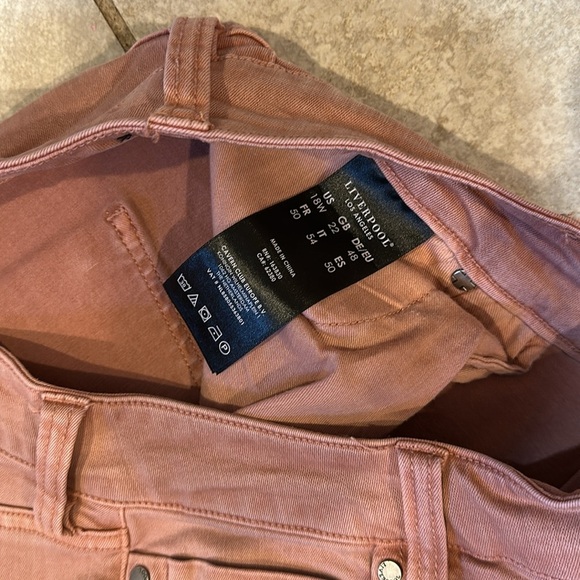 Liverpool High Rise Ankle Skinny Jeans Mauve Blush Pink 18 Plus - Picture 4 of 7